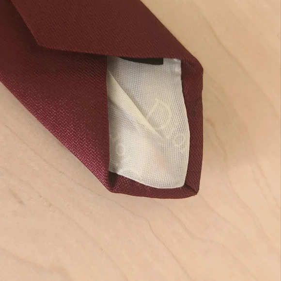🇫🇷DIOR Vintage Tie, Burgundy and Grey - Picture 9 of 10